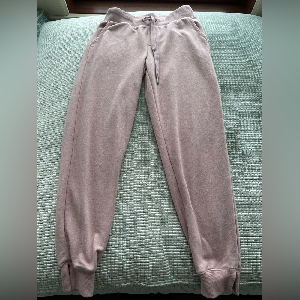 Z SUPPLY Ladies Women’s Size Small Pale Pink Drawstring Sweat Pants Jogg…